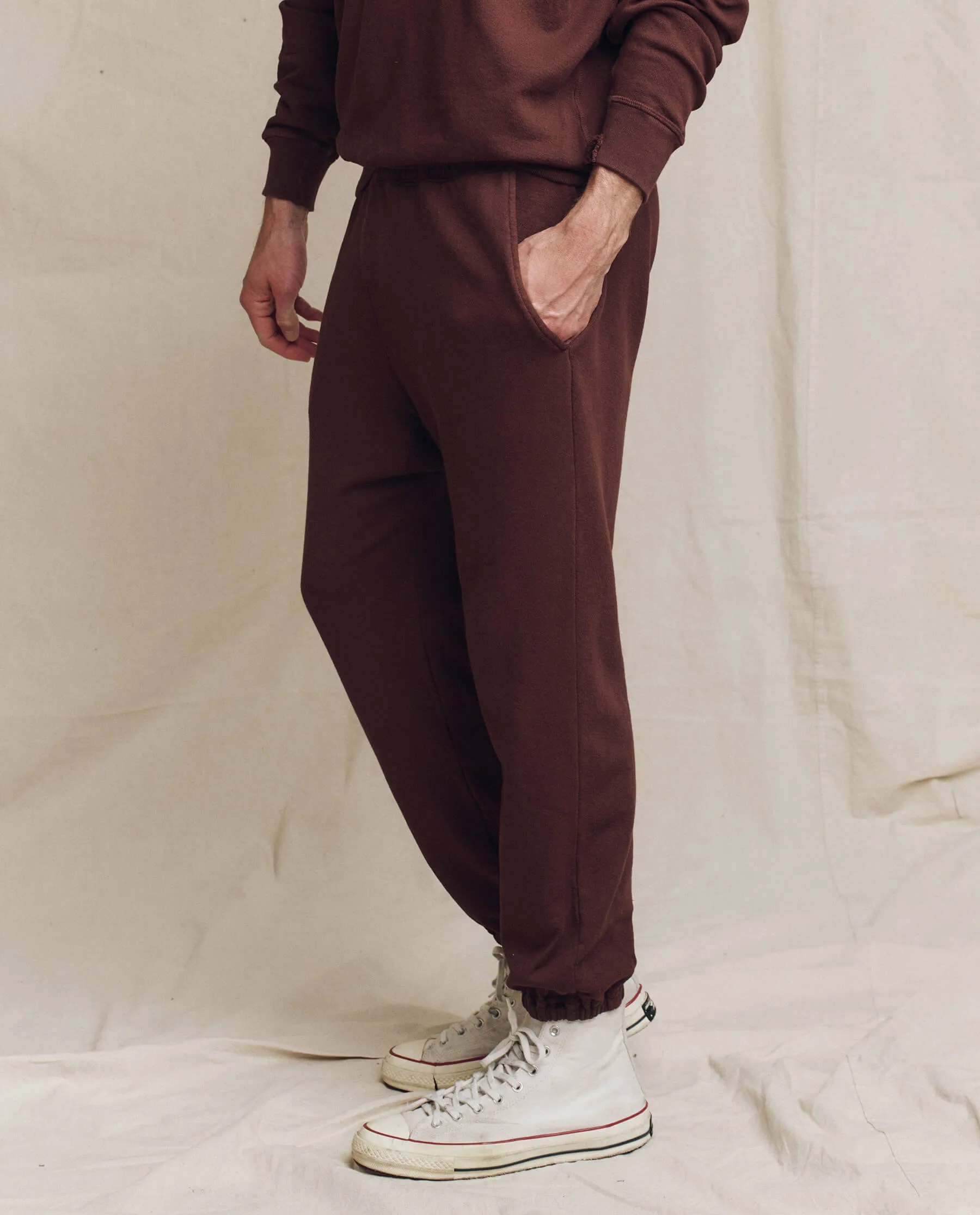 The Men's Stadium Sweatpant. -- Toasted Walnut