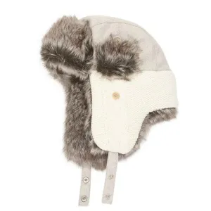 Urban Outfitters Wool & Faux Fur Knit Winter Trapper Aviator Hat