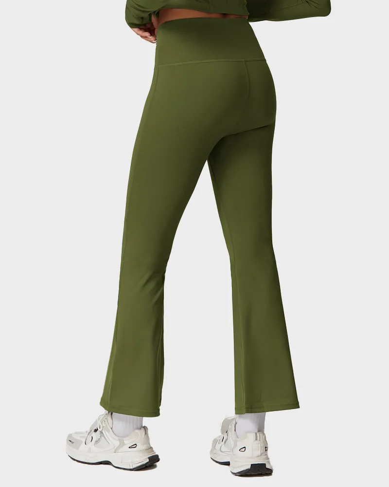 V-Cross Waist Active Flare Pants