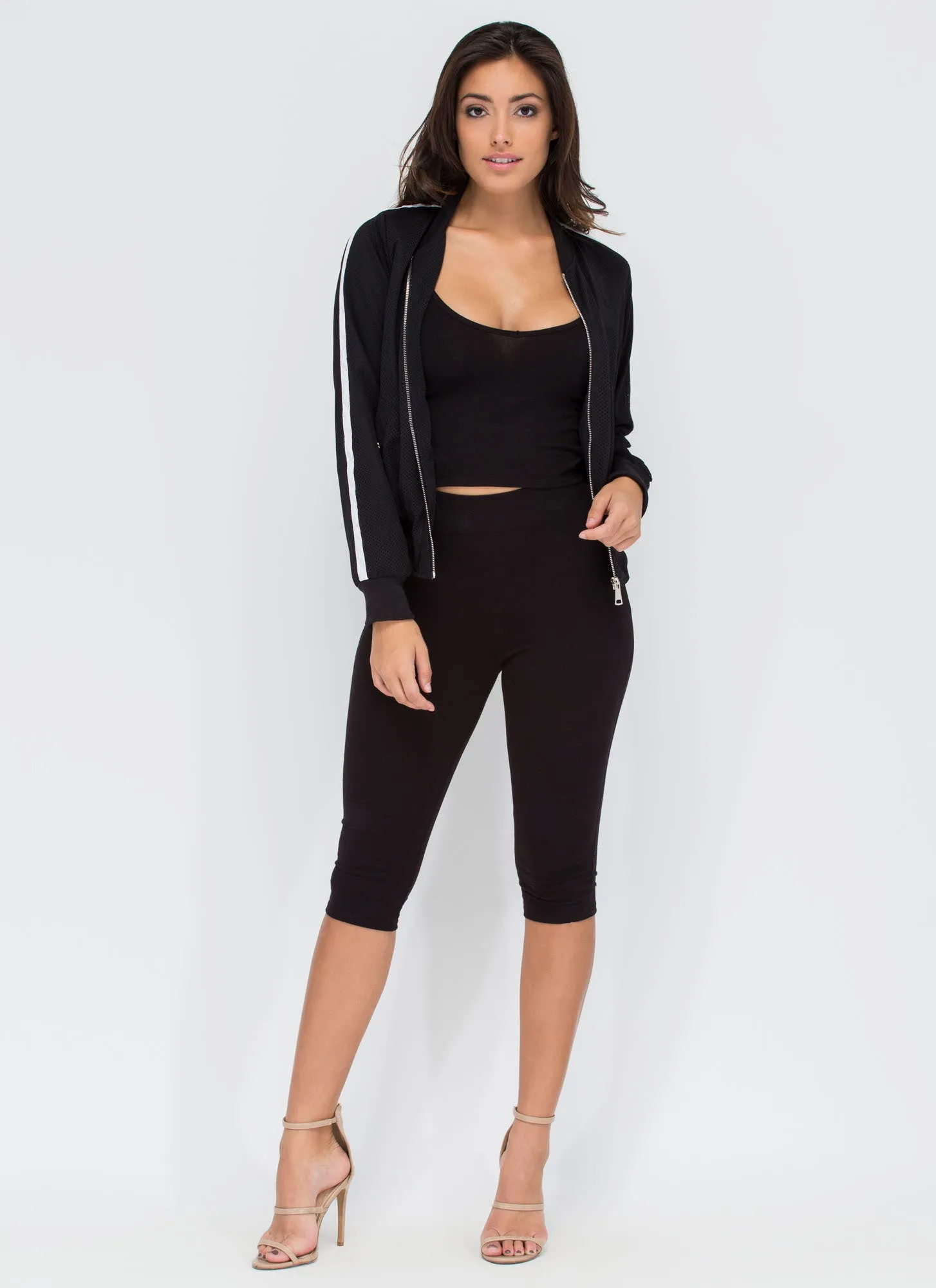 Warm Up Netted Mesh Bomber Jacket