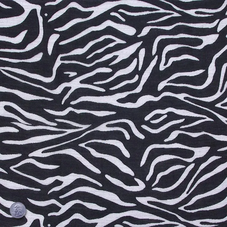 Zebra Burnout Linen